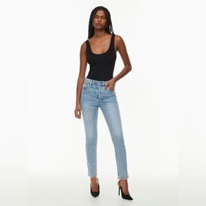 Aritzia Denim Forum Yoko High Rise Slim Jean